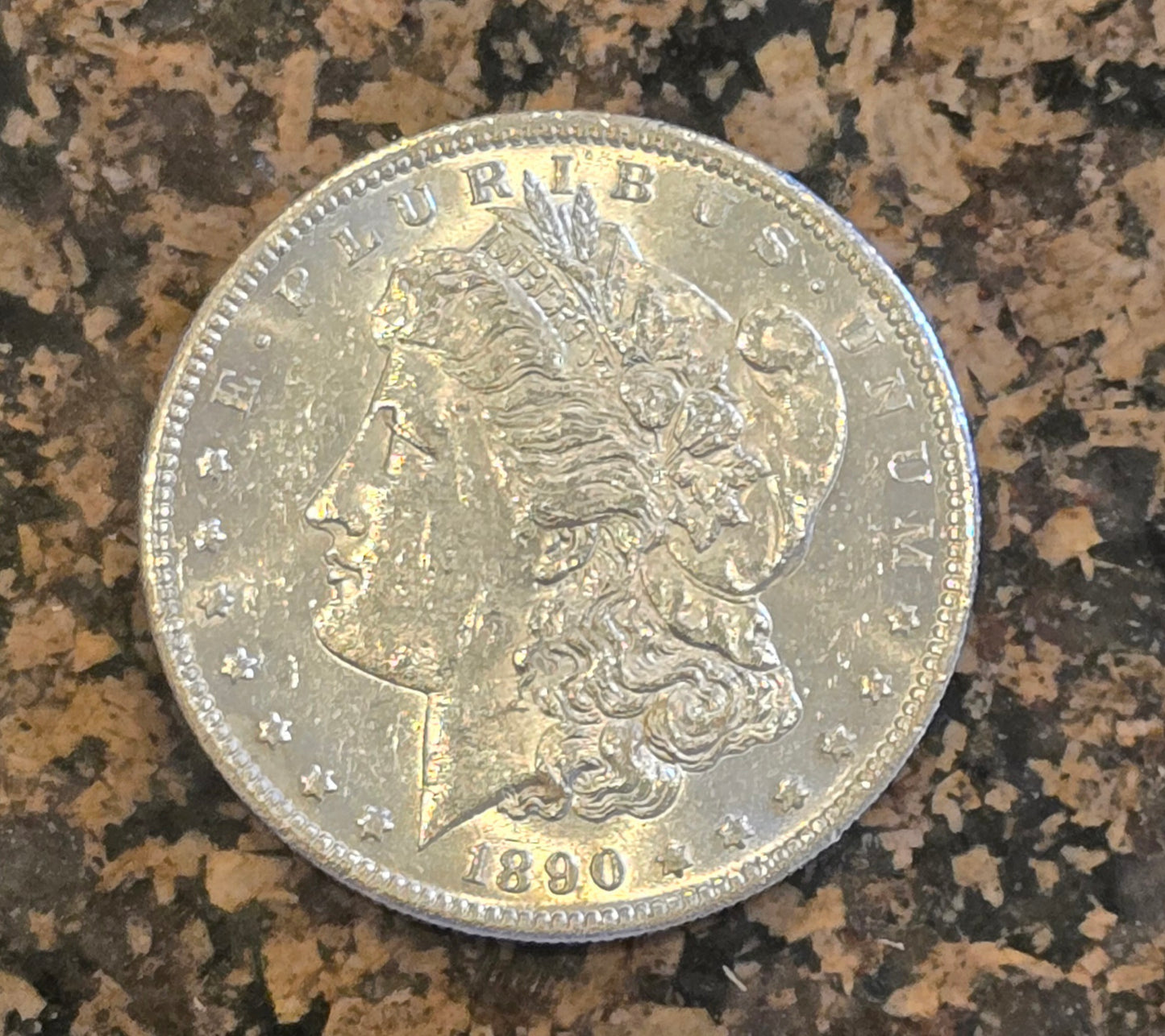 1890 S Morgan Silver Dollar Uncirculated US Mint Vintage 1800s Coin