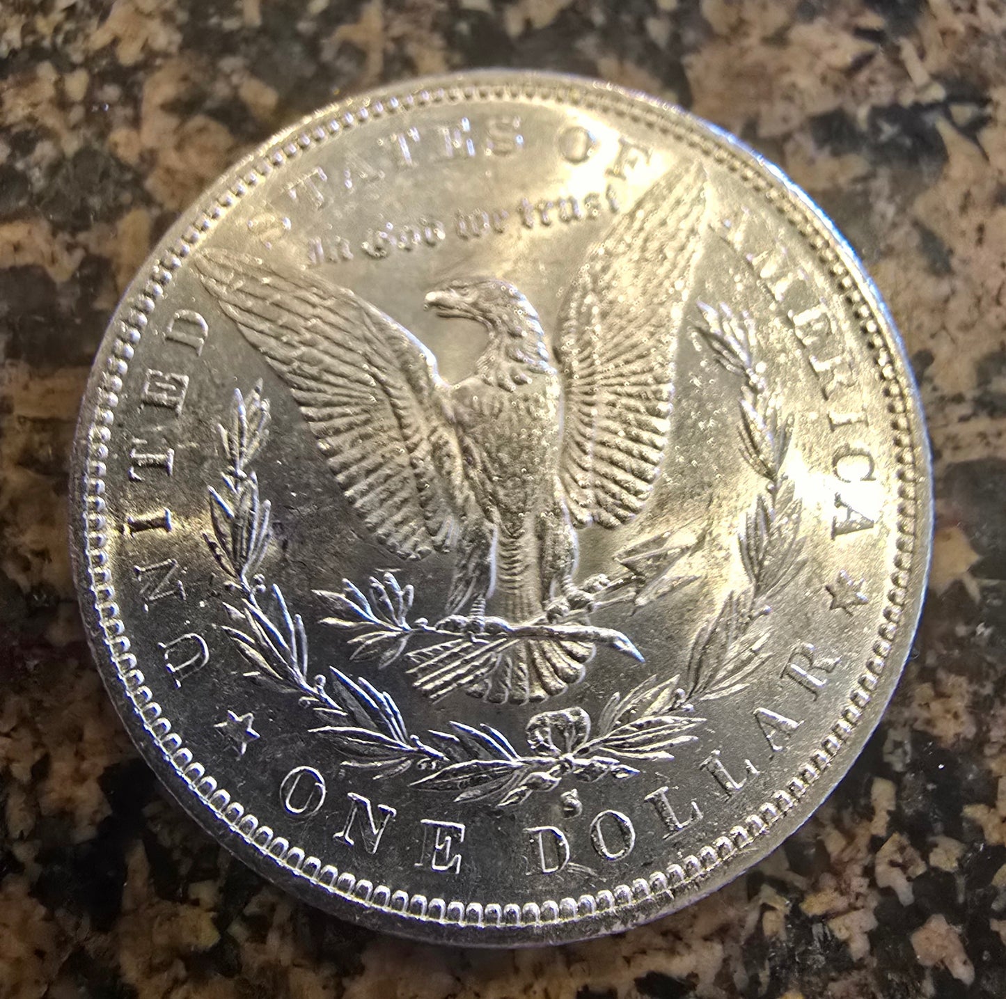 1890 S Morgan Silver Dollar Uncirculated US Mint Vintage 1800s Coin