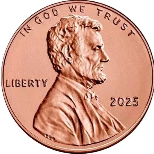 2025 P Lincoln Shield Cent Penny 1 Sealed Bank Roll of 50
