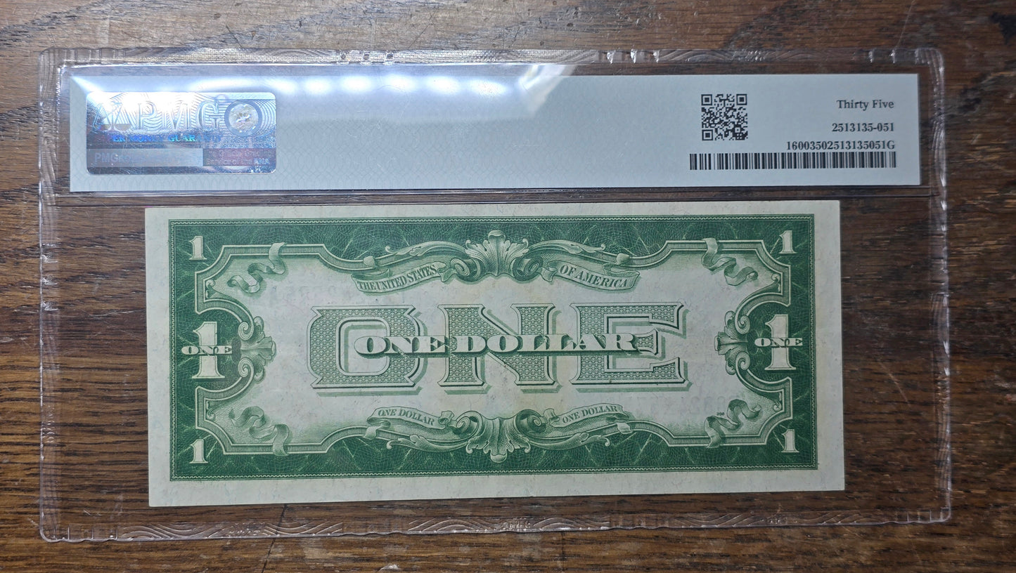 $1 Silver Certificate Funny Back PMG Choice Very Fine 35