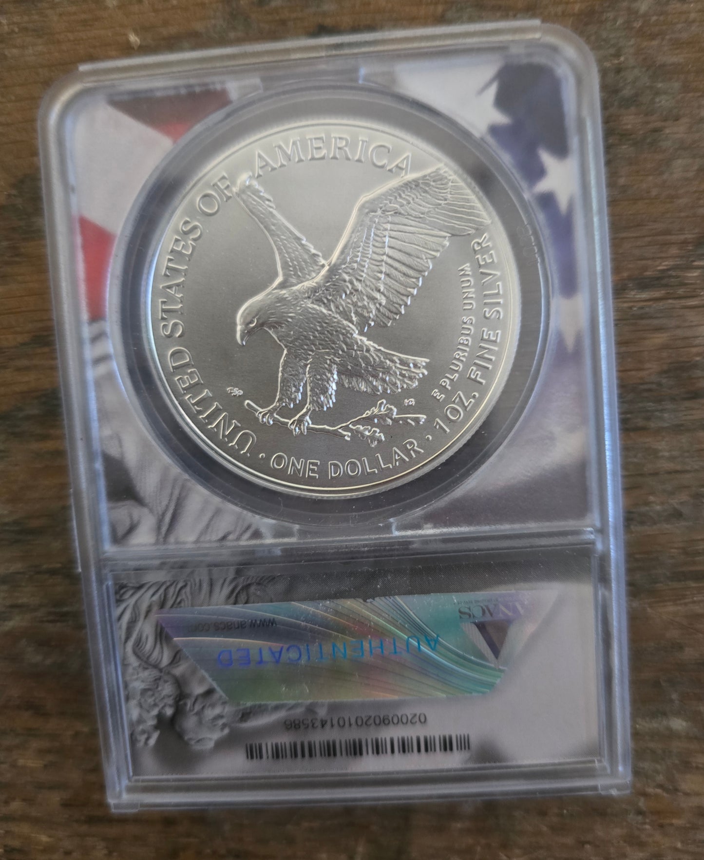 2023 (W) Type 2 Silver American Eagle First Strike ANACS MS70
