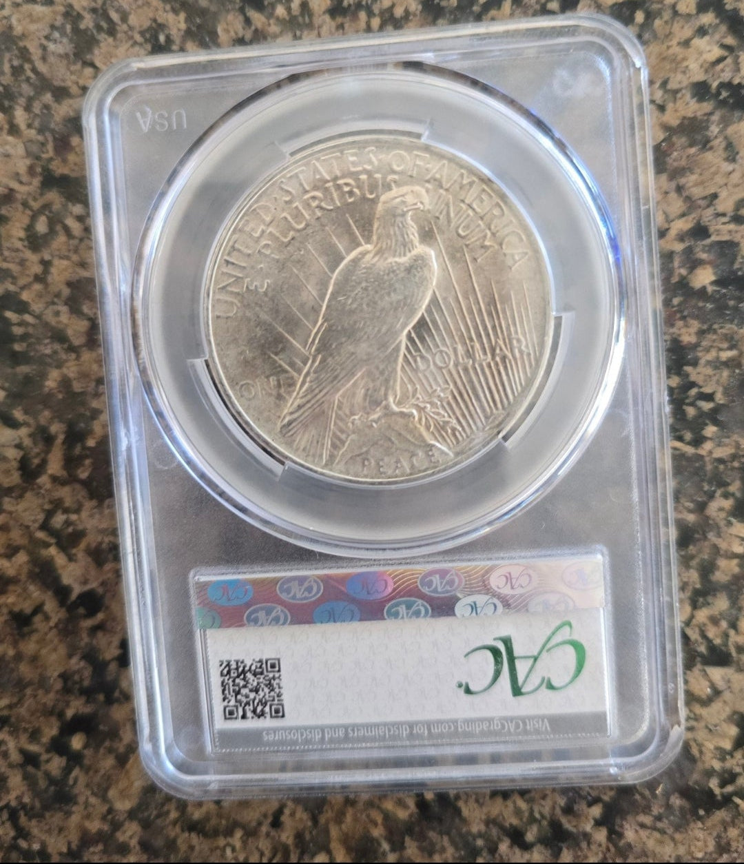 1924 CAC MS63 Peace Dollar Better Date