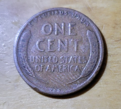 1909-P VDB Lincoln Wheat Cent Average Circulation