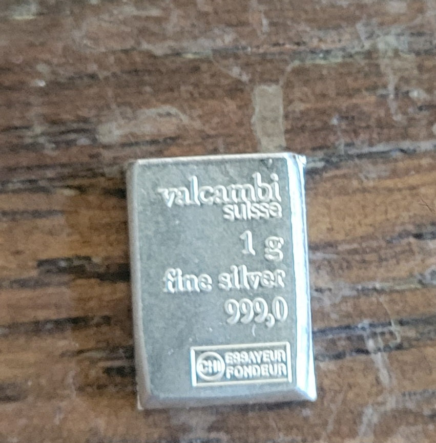 Valcambi 1 Gram Silver Bar