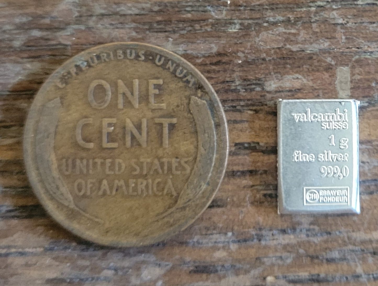 Valcambi 1 Gram Silver Bar