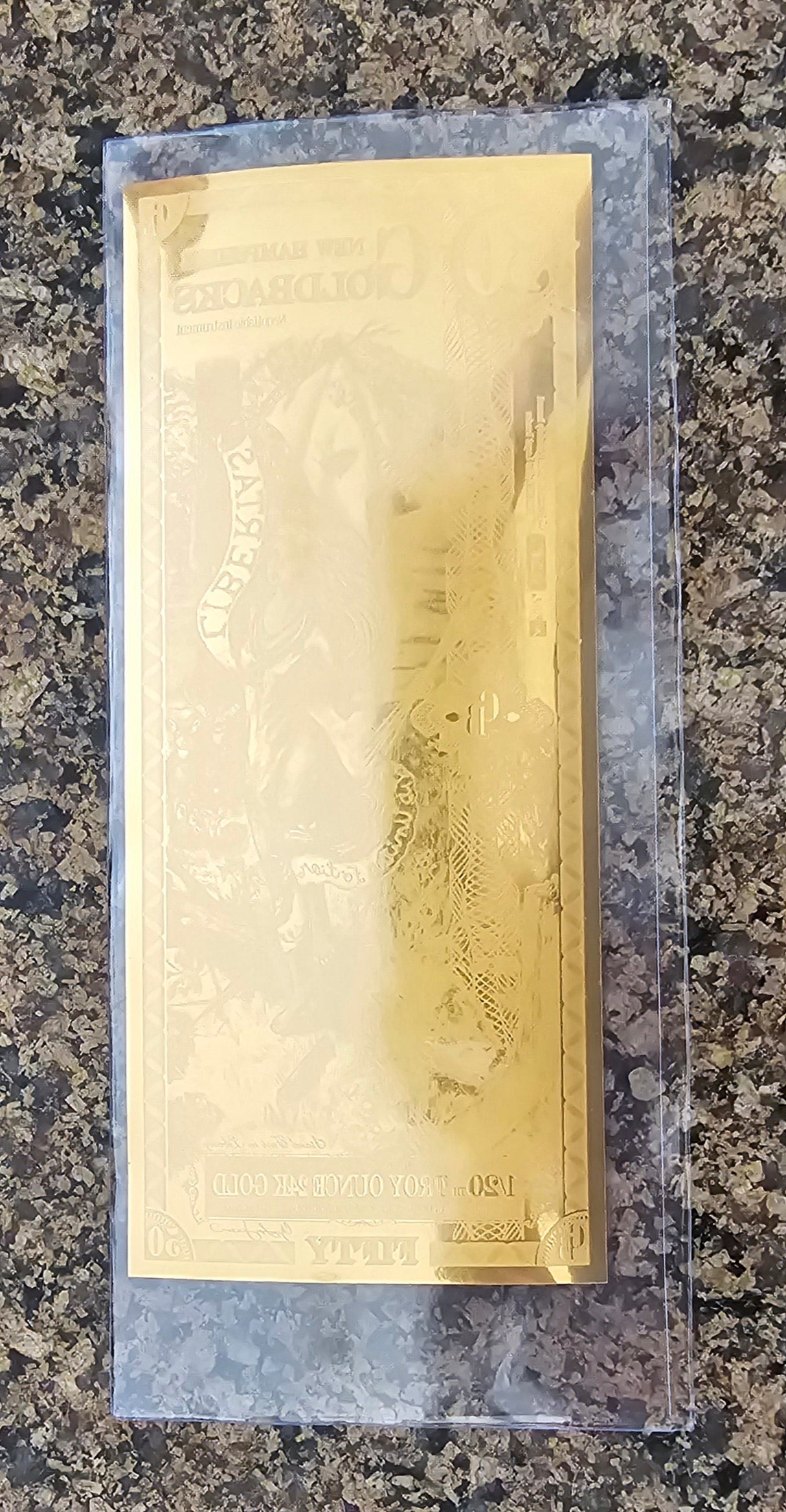 50 Random State Goldback - Aurum Gold Foil Note (24k) In Protective Sleeve