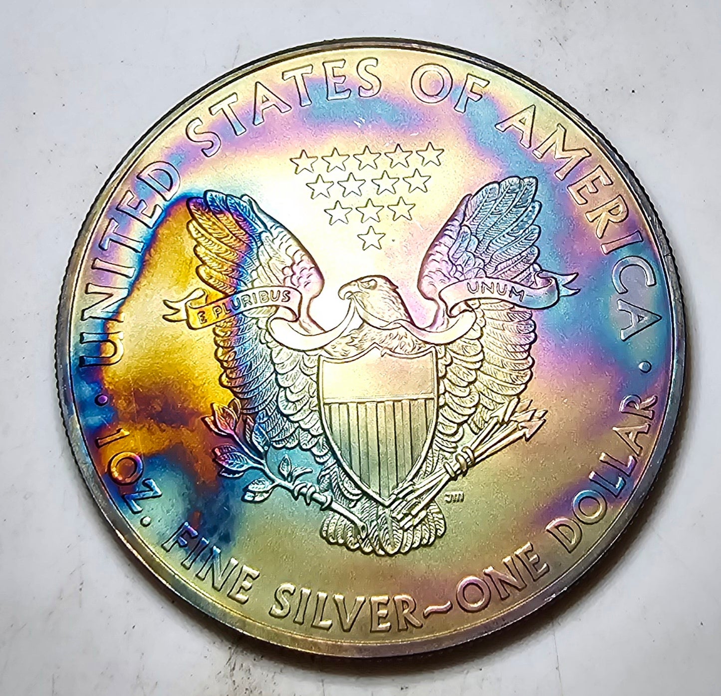 Random Year American Silver Eagle Unique Toning ASE