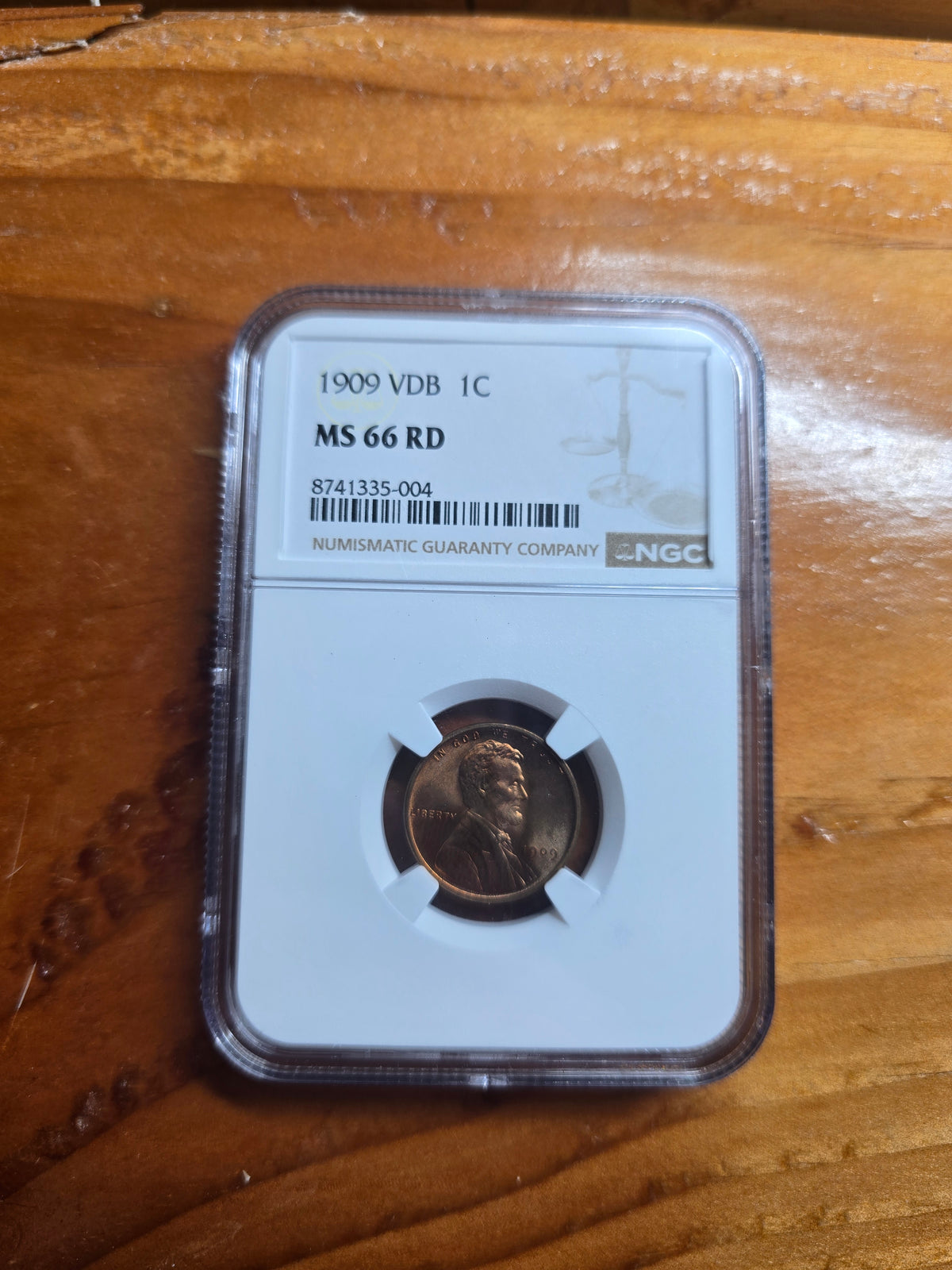 1909 VDB 1C LINCOLN CENT NGC MS66RD 1 of ONLY a Few in GRADE