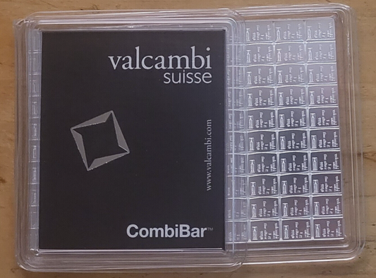 Valcambi 100 x 1 g Silver CombiBar