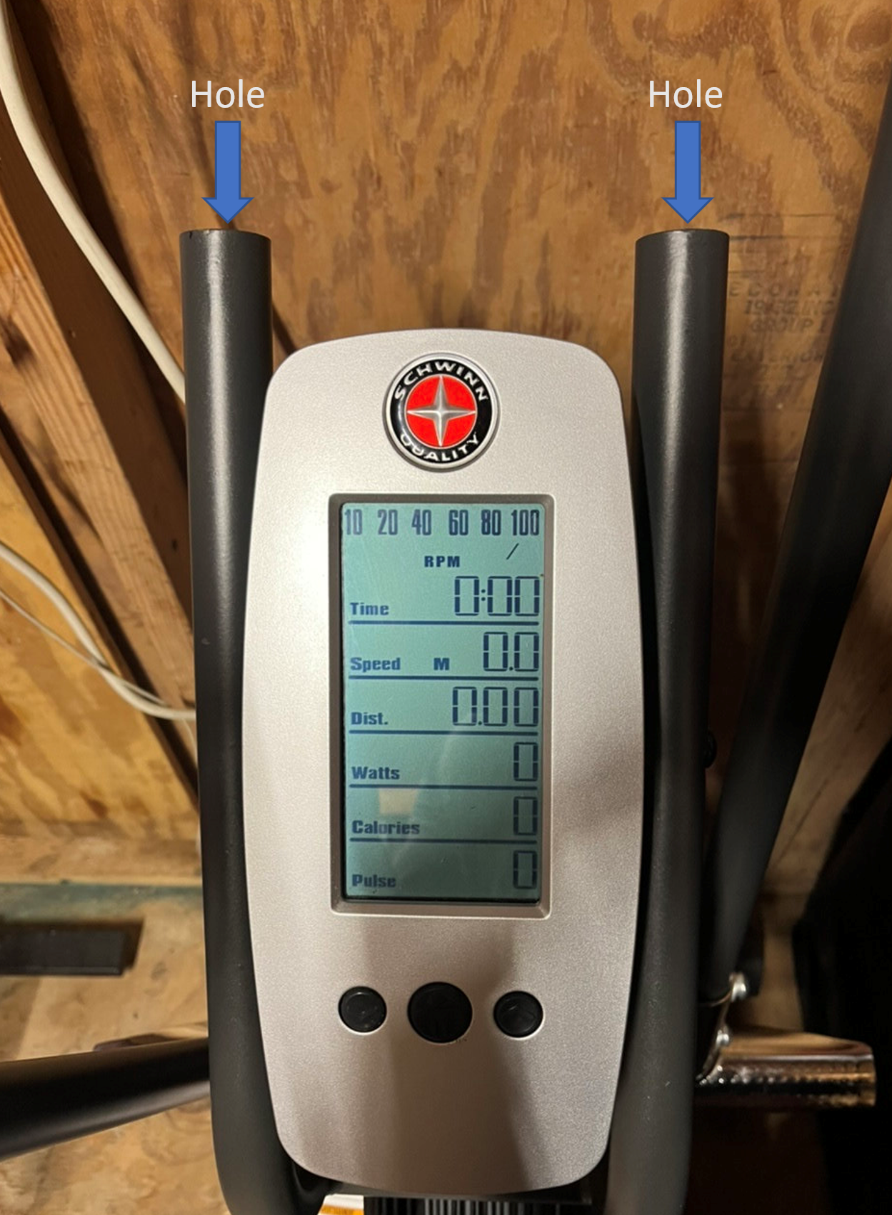 Schwinn Airdyne AD6 Phone Holder Fast Shipping Air Assault Bike Extended Version