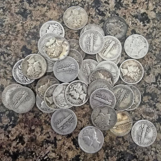 1 Random Mercury Dime 90% Silver