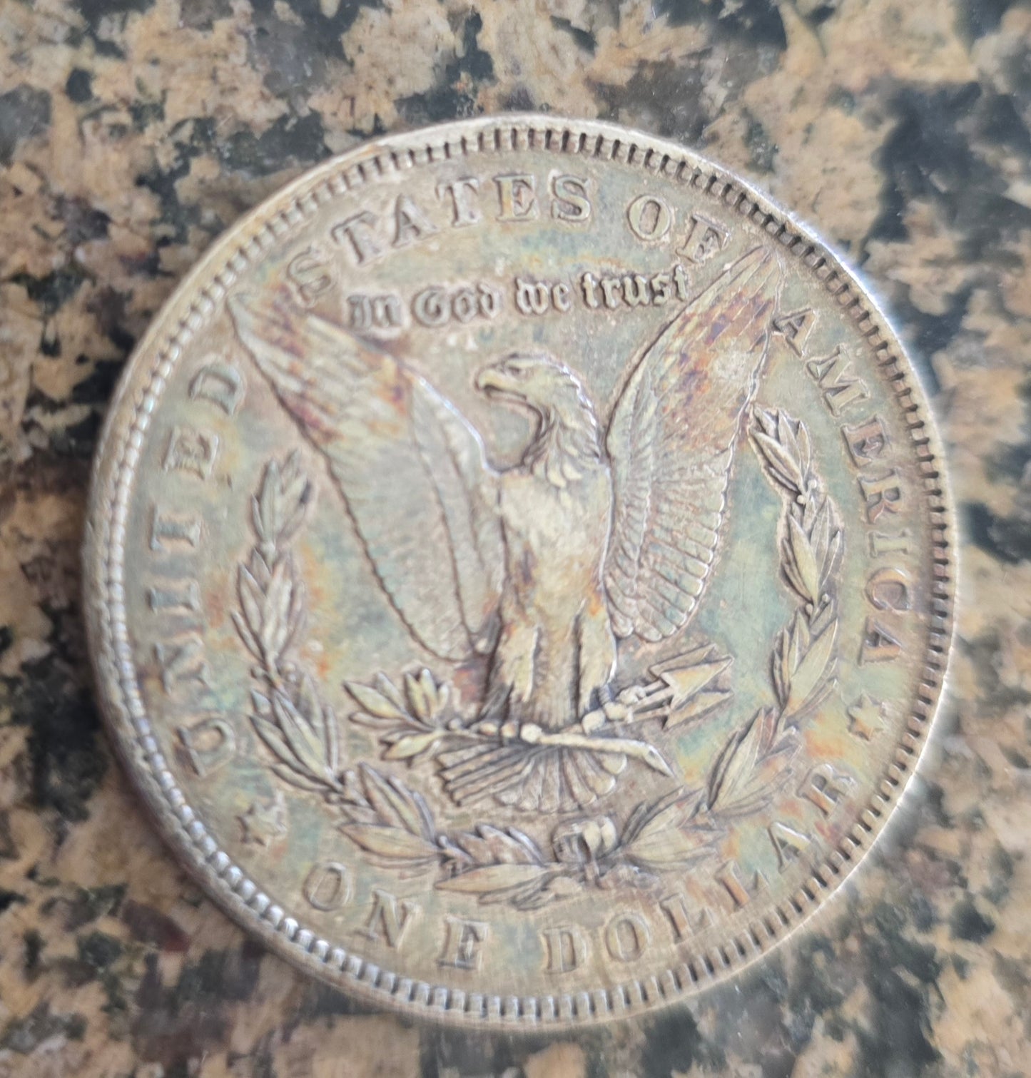 1884-P Rainbow Toned Morgan Unique One Of A Kind 🌈 #2