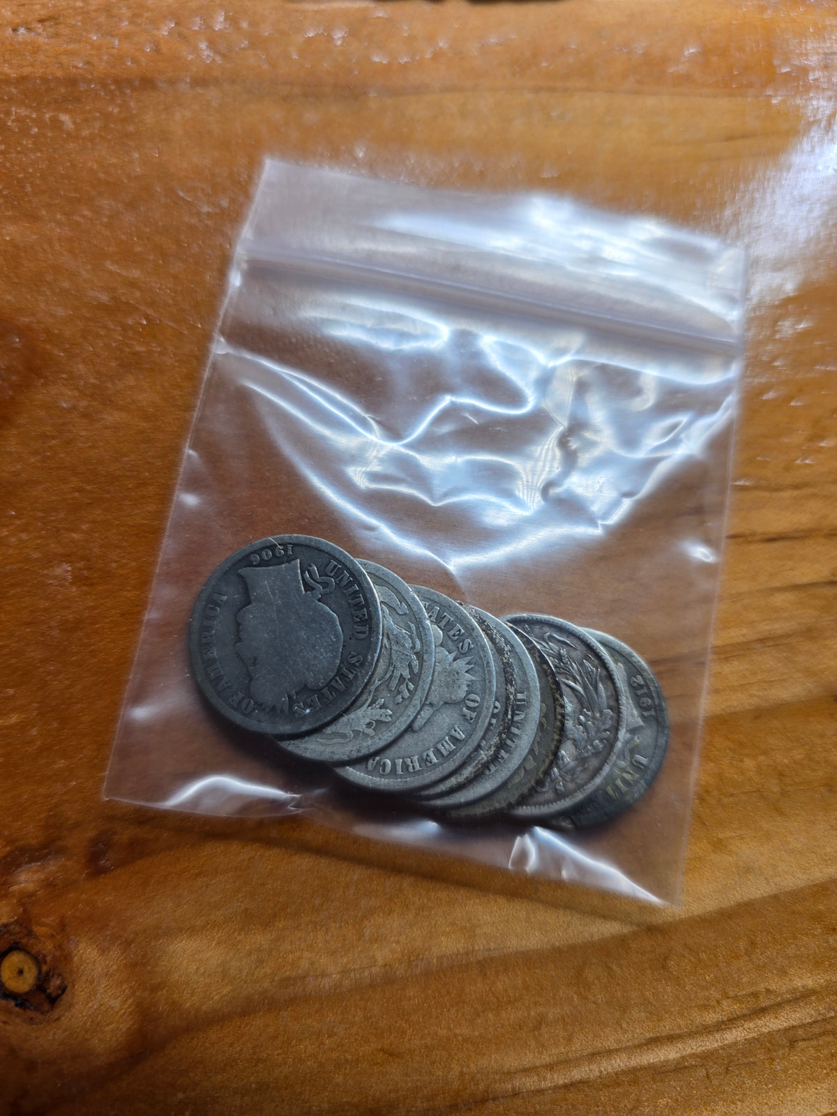 Lot of older US Mint coins 8 quarters and 8 dimes $2.8 FV barber and Liberty