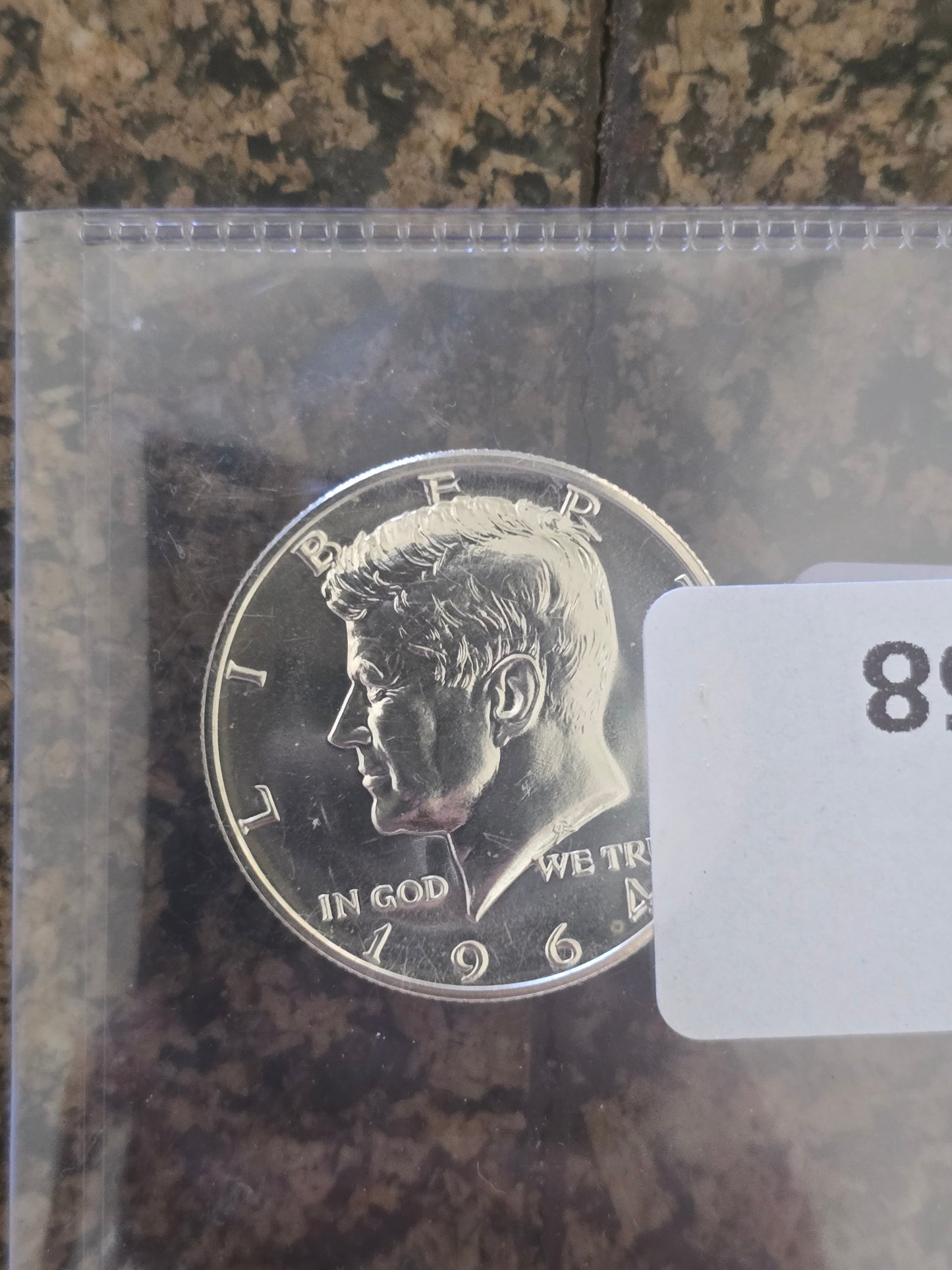 1964 United States, Proof, Kennedy Half Dollar, 0.9 Silver