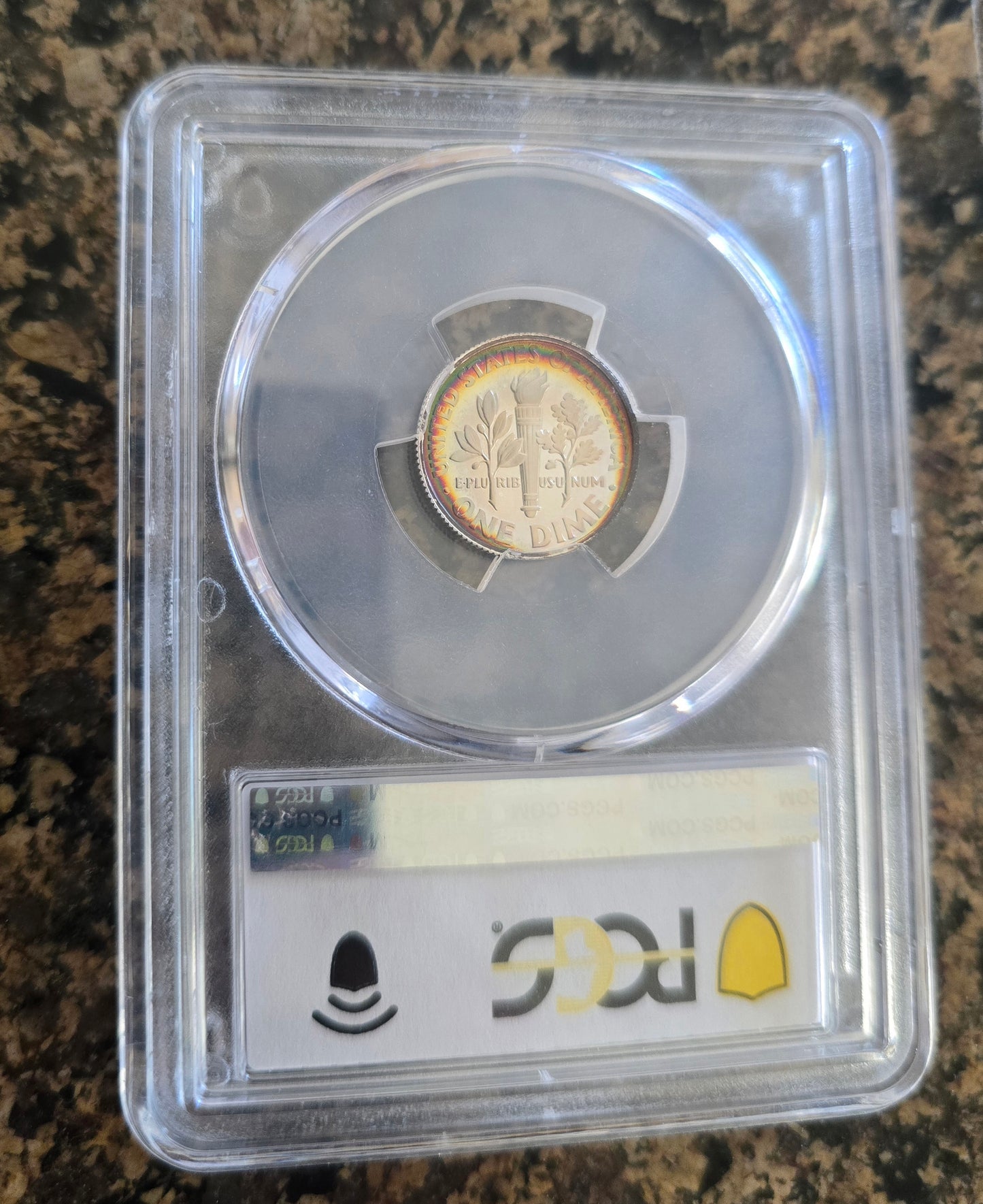2003-S Roosevelt Dime - PCGS PR69DCAM Fabulous Rainbow Toned