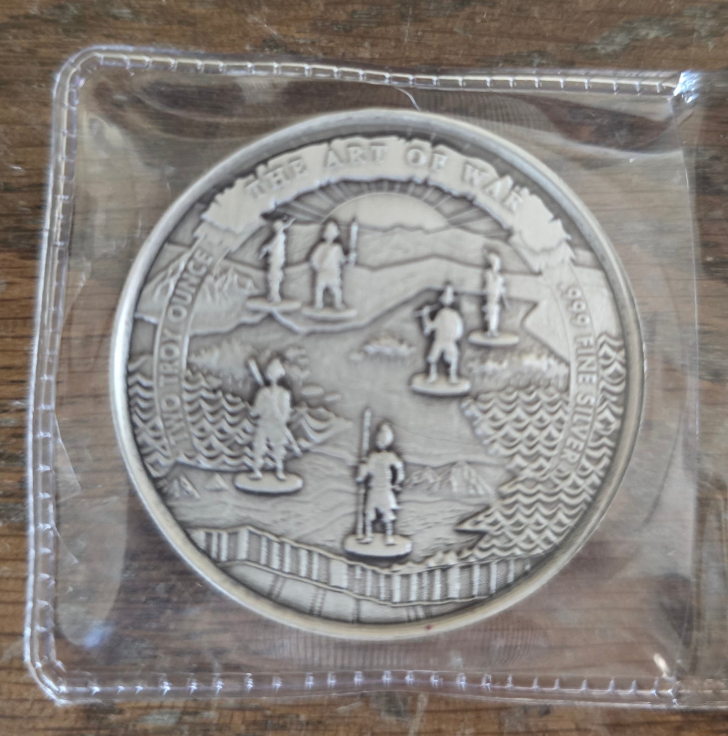 2 oz silver Sun Tzu Art Of War 0.999 Antiqued