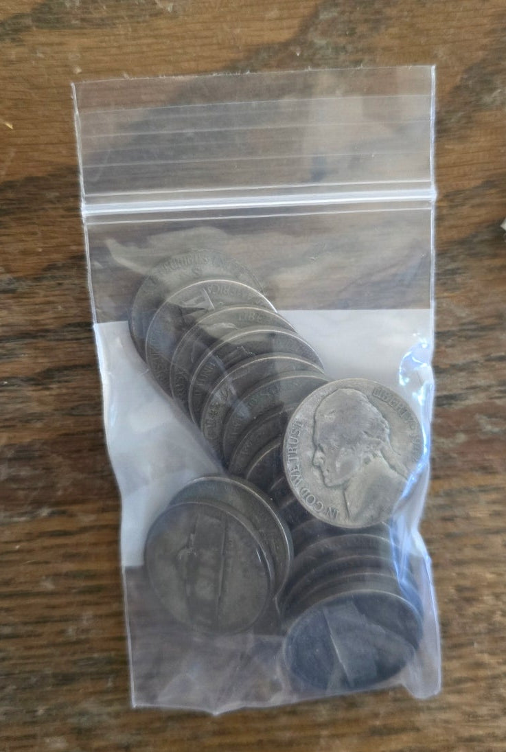 [Lot of 18] Silver War Nickels Circulated 1 oz of silver