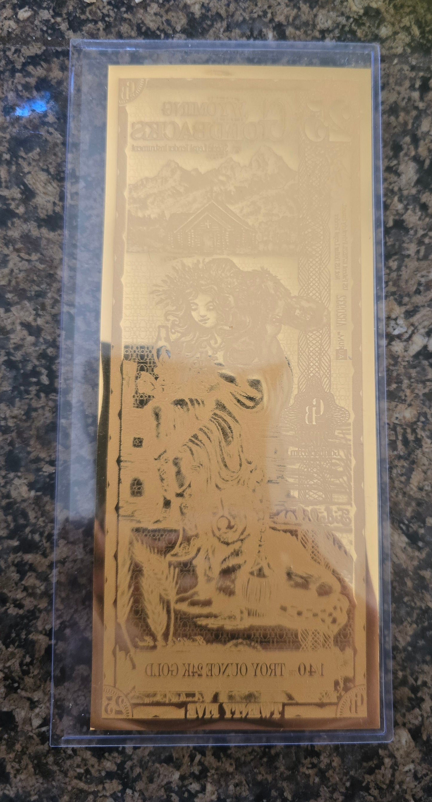 25 Random State Goldback - Aurum Gold Foil Note (24k) In Protective Sleeve