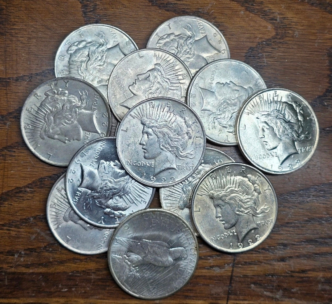 PEACE SILVER DOLLAR BU Uncirculated $1 90% SILVER RANDOM DATES