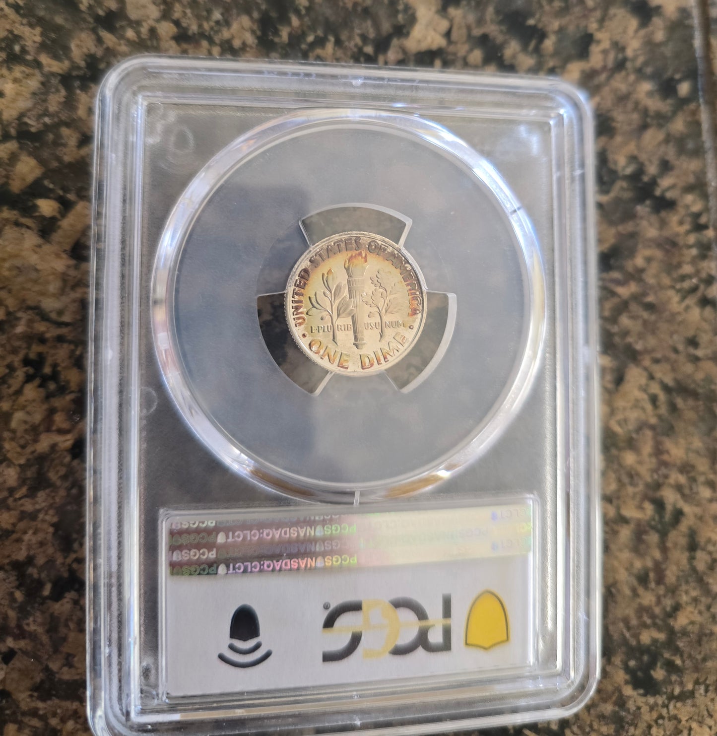 2001-S Roosevelt Dime - PCGS PR68DCAM Fabulous Rainbow Toned