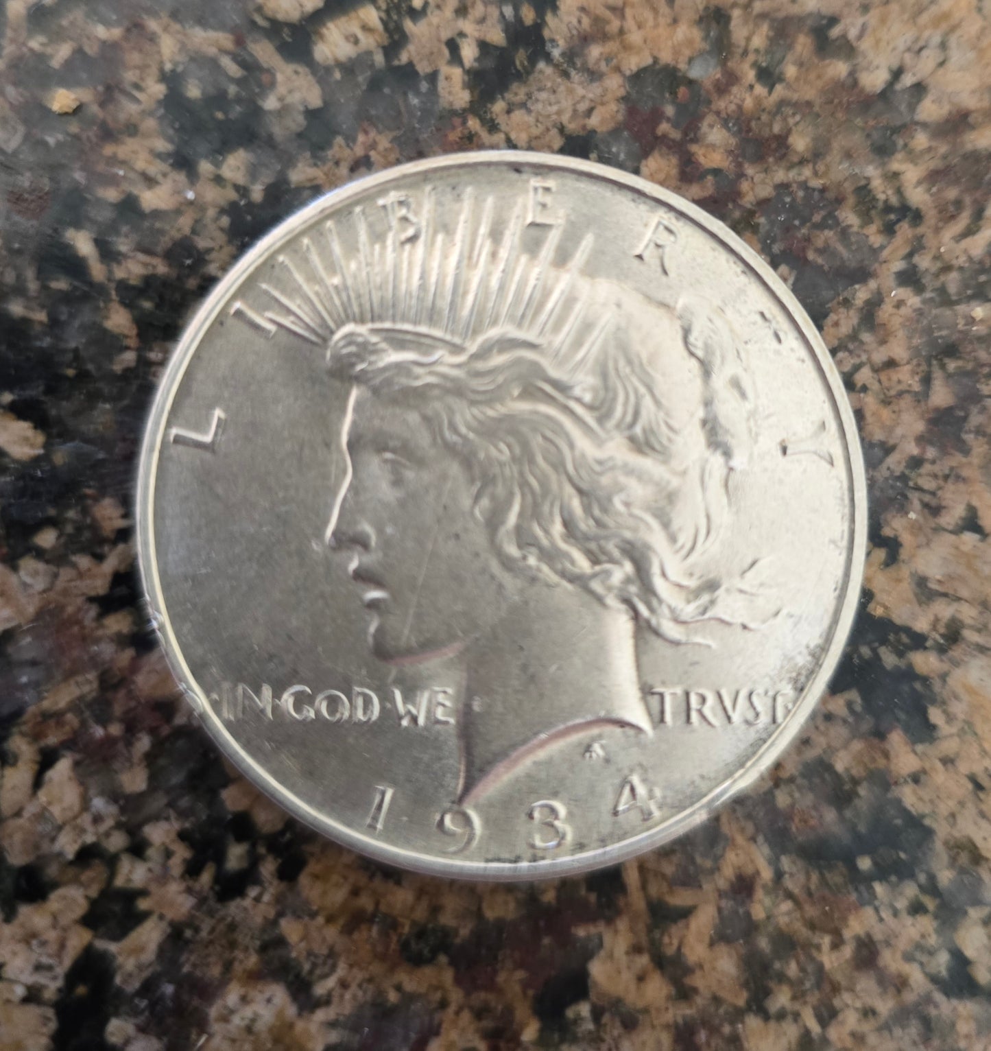 1934 D Peace Silver Dollar Coin Collectible Better Date Low Mintage