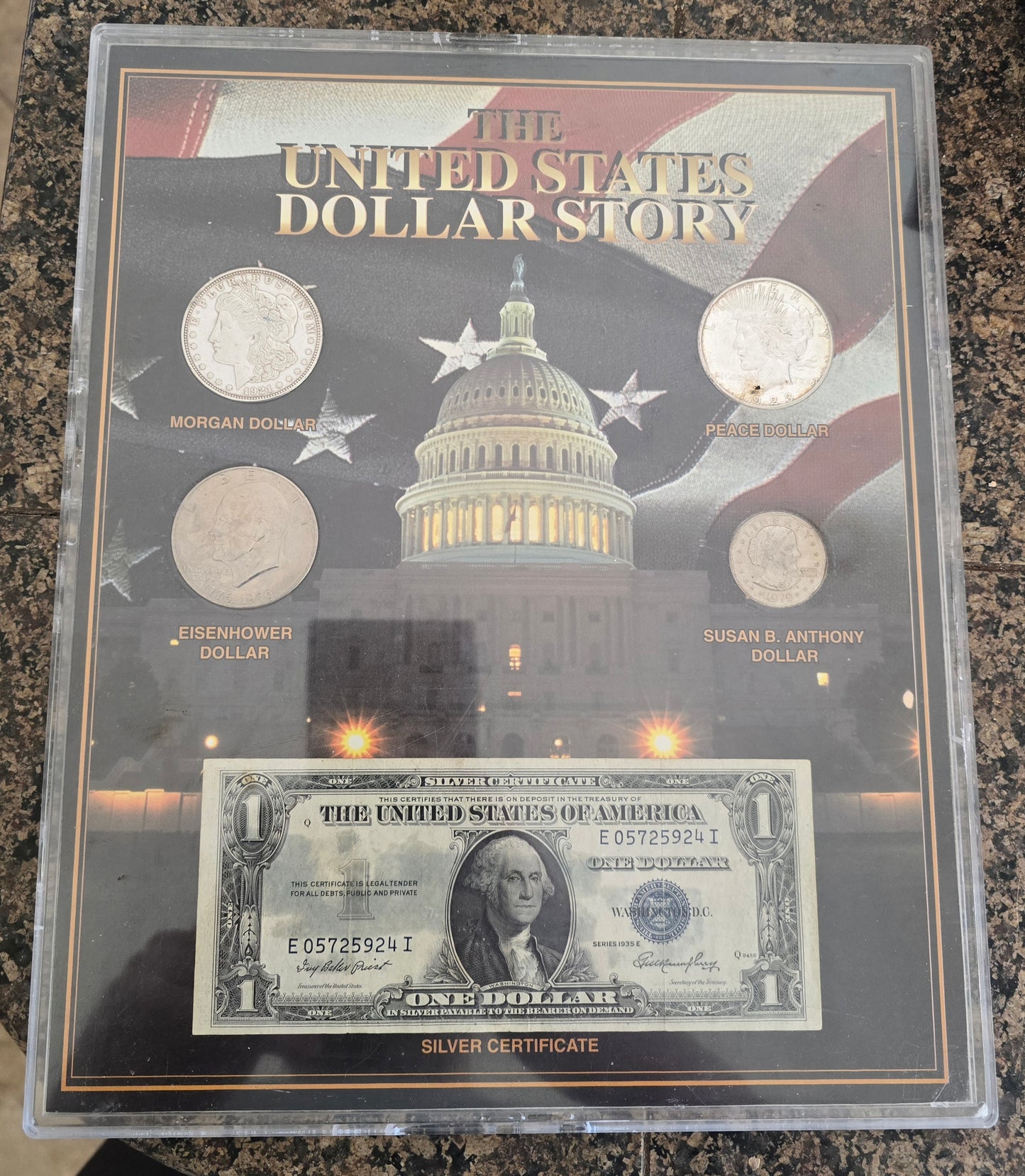 THE SILVER STORY / MORGAN DOLLAR, PEACE DOLLAR, IKE AND SILVER CERTIFICATE