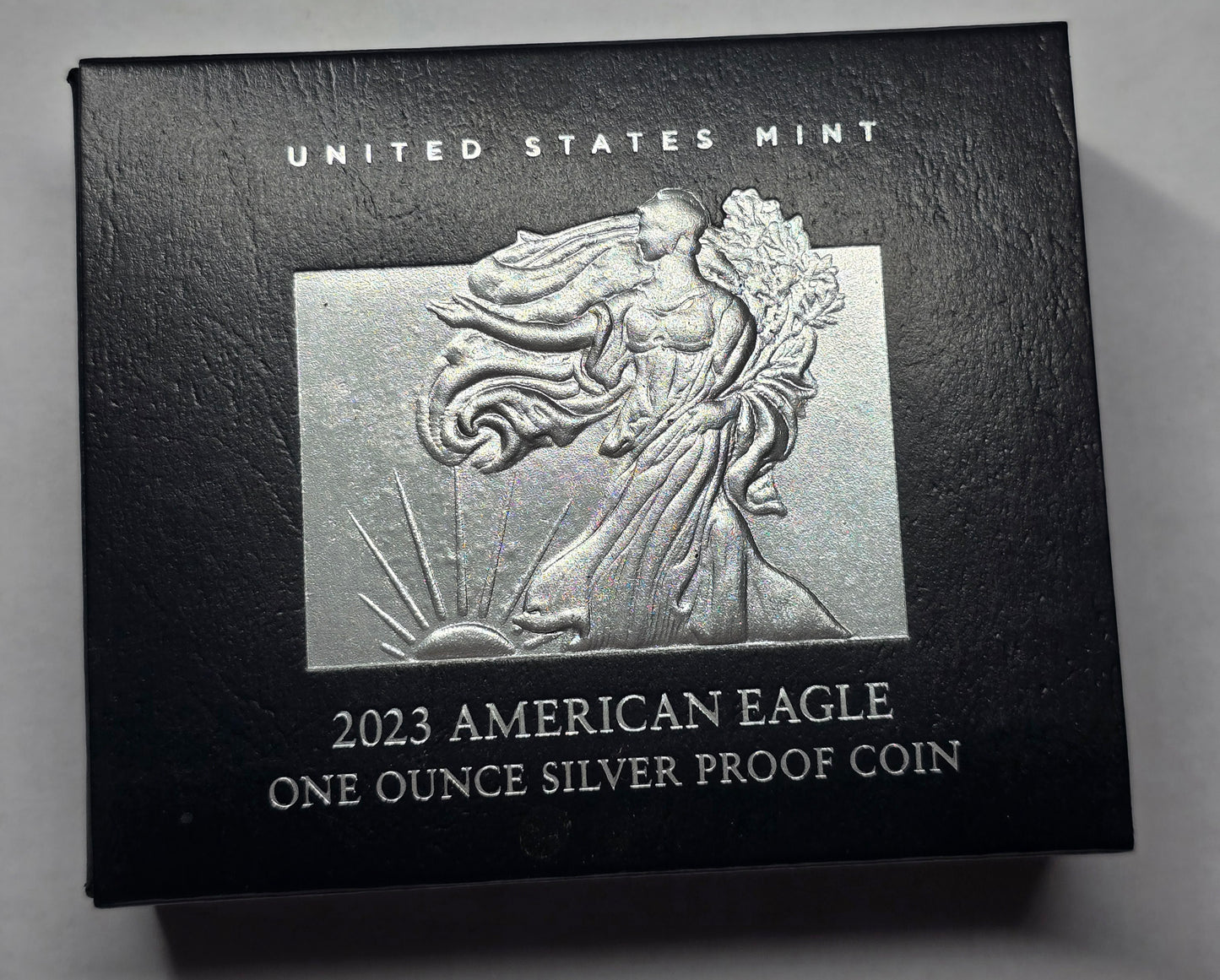 2023-S American Silver Eagle One Ounce Reverse Proof Coin with OGP COA - Toned