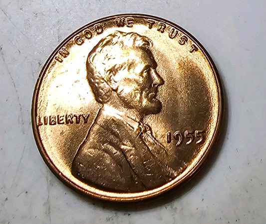 1955 P Lincoln Wheat Cent - BU Fresh From Mint