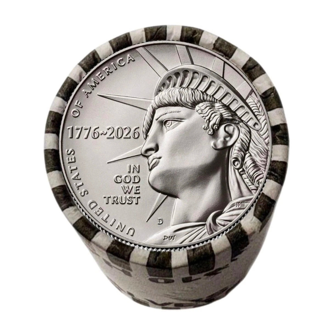 2026 Enduring Liberty Half Dollar Uncirculated Roll - 1776 America 250 SemiQ - D