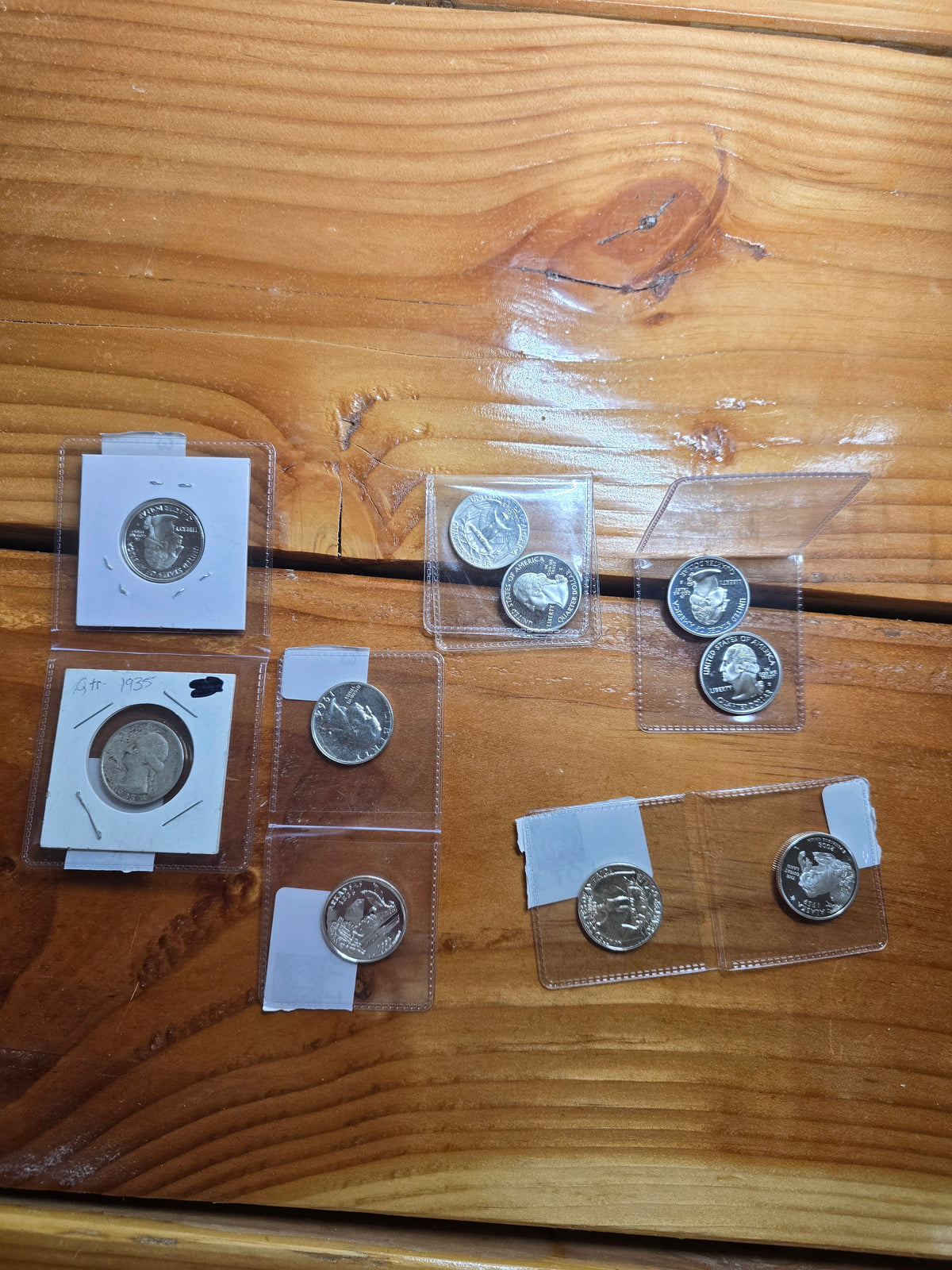 Collection of US Quarters, some dated 1935 Proof us mint quarters lot of 10