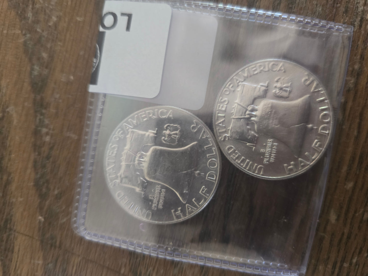 4 AU to BU 1960s franklin half dollars lot of 4