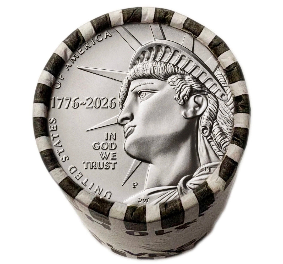 2026 Enduring Liberty Half Dollar Uncirculated Roll - 1776 America 250 SemiQ - P