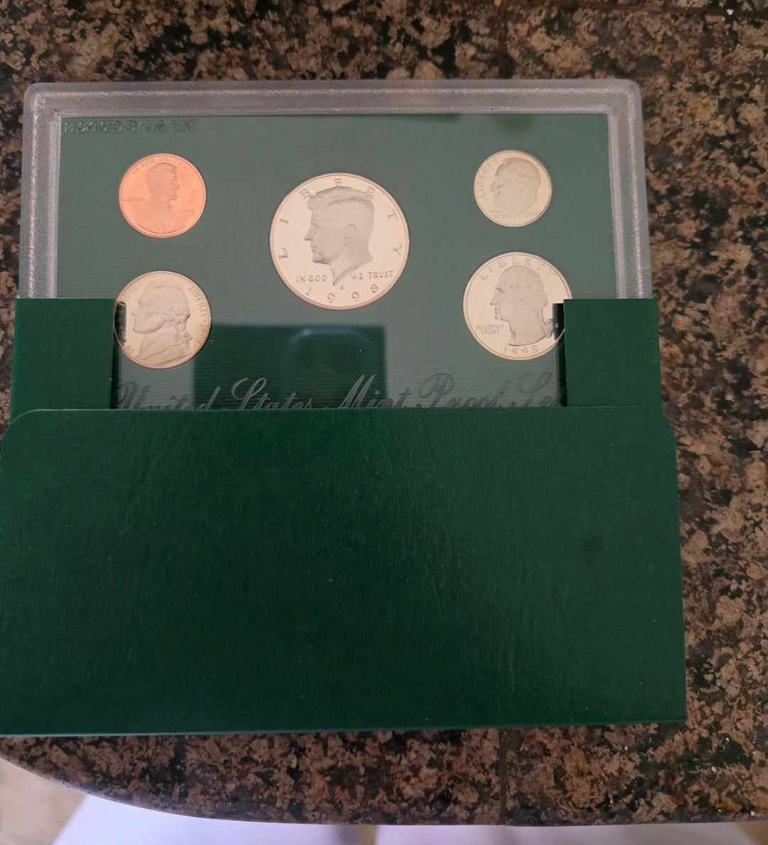 NEW 1998 United States US Mint Proof Set S Coins w/ COA San Francisco Mint lot 5