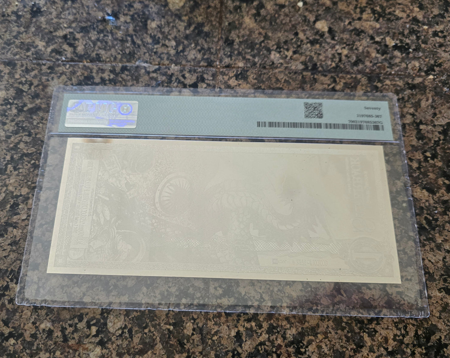 1 silver back note like goldback but silver silverdragon PMG 70 UNC 2022