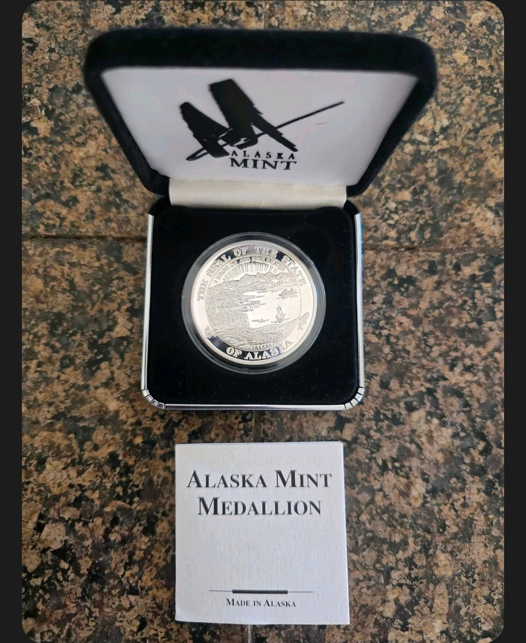 1998 Silver .999 DC-3 Douglas Alaska Aviation Box and COA