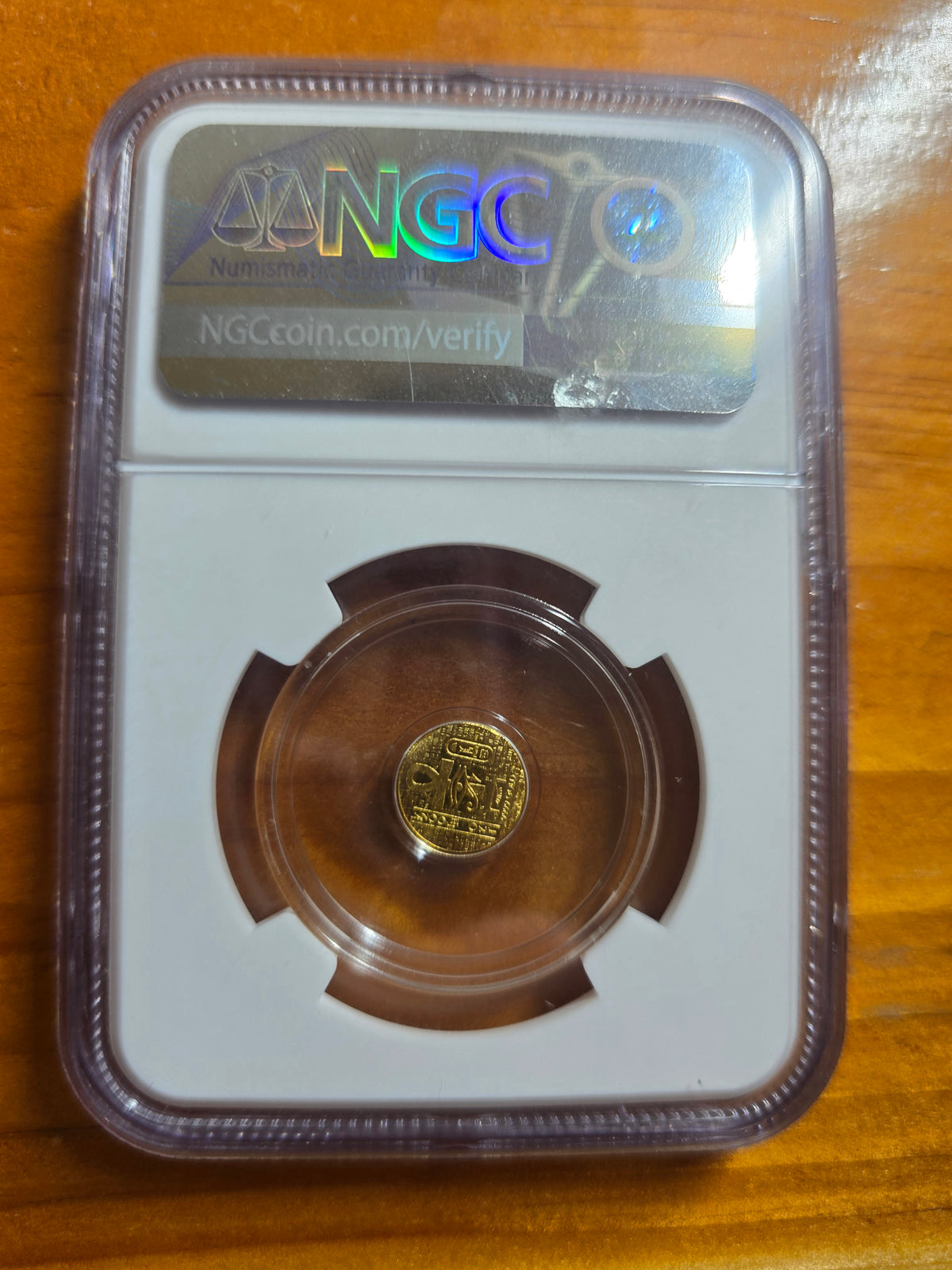 Undated Gold Egyptian King Tut Private Issue NGC MS70 1/200oz of Gold .9999