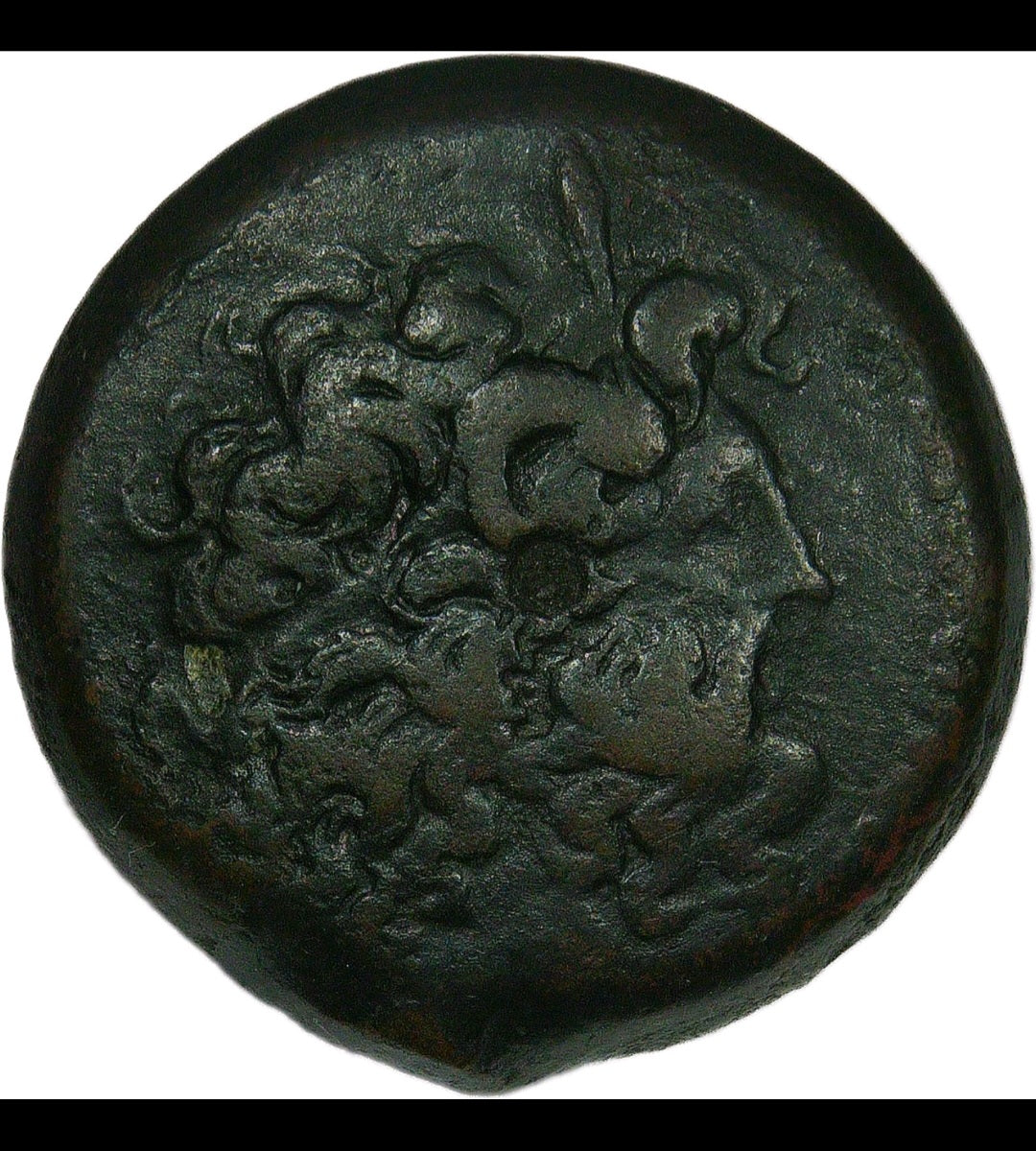 Ptolemaic Egypt Bronze Drachm Zeus Eagles Cornucopia, Ptolemy VIII, 181–116 BC Ancient Coin