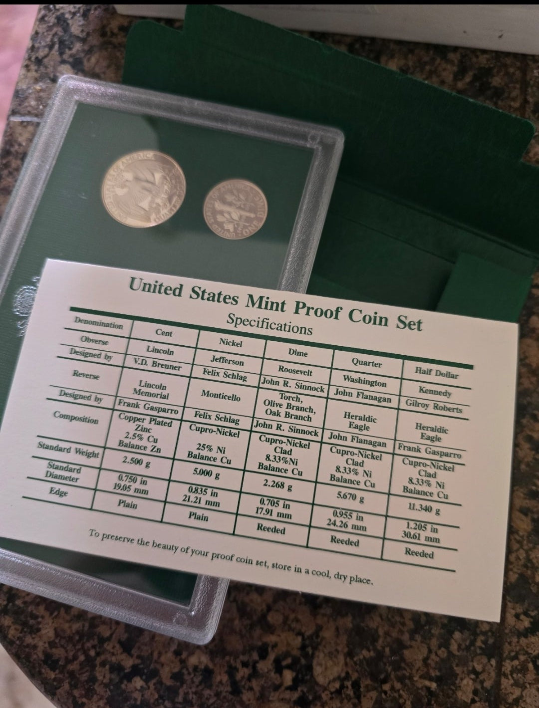 NEW 1998 United States US Mint Proof Set S Coins w/ COA San Francisco Mint lot 5