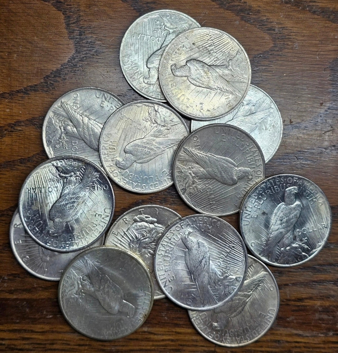 PEACE SILVER DOLLAR BU Uncirculated $1 90% SILVER RANDOM DATES