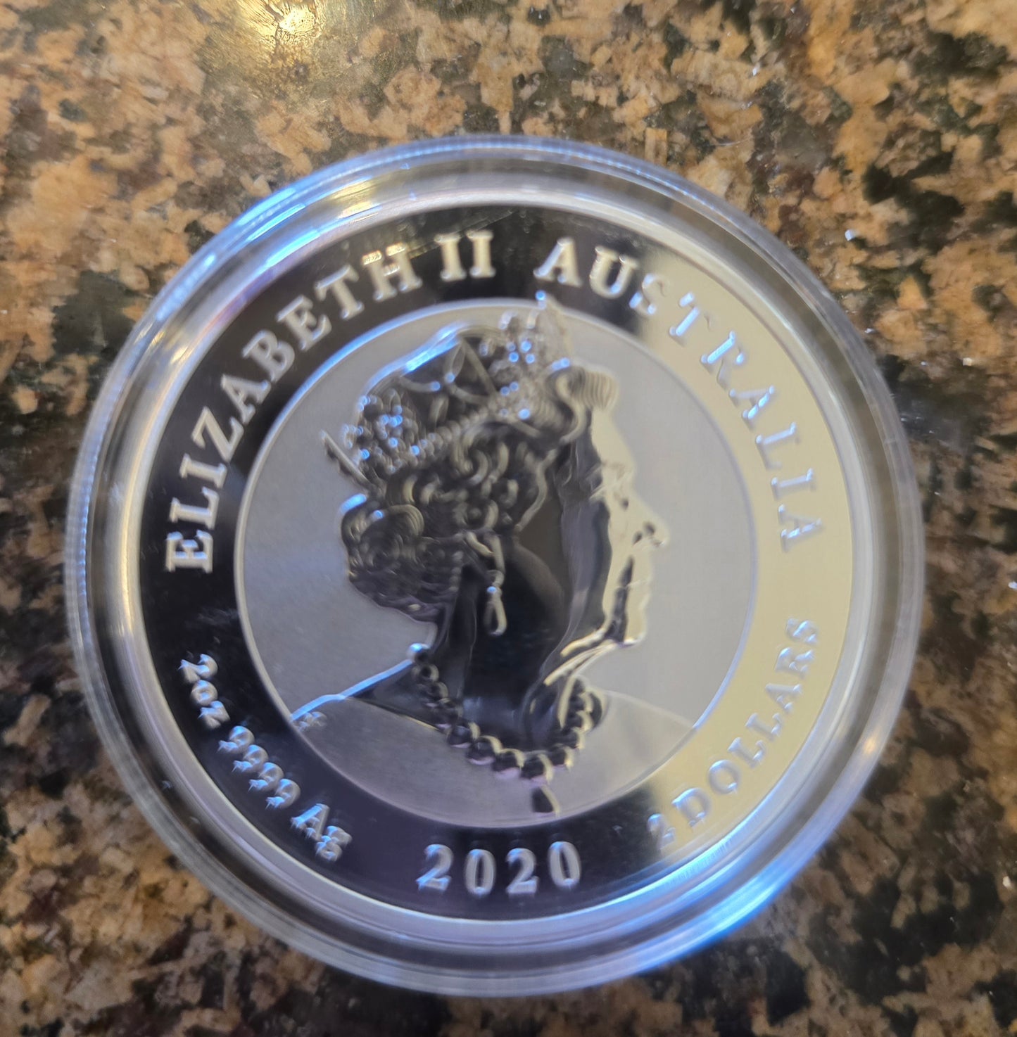 2020 2 Oz Silver Australian 1945 WWII Victory .999 Perth Mint